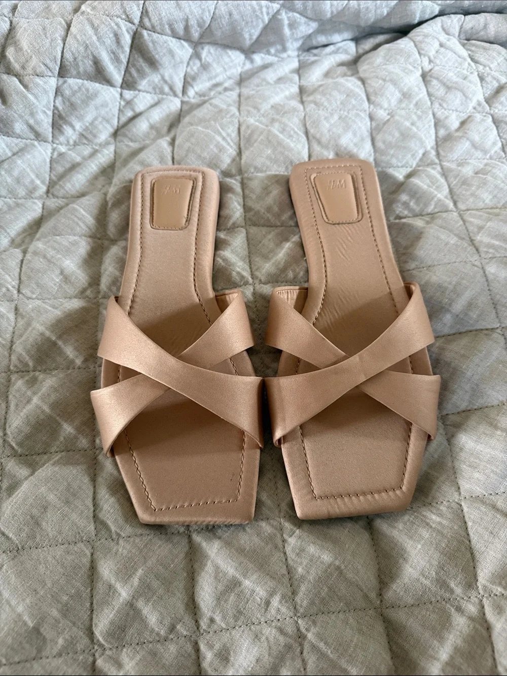 H&M Cross-Strap Sandal  - peach pink